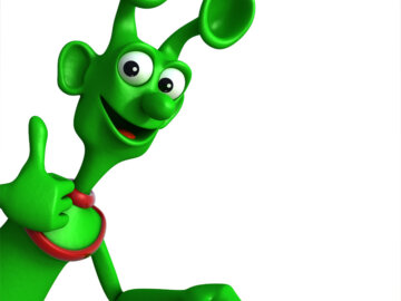 Maskot vitaminových tablet Marťánek a Marťanka