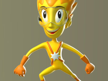 Hvězdík, 3D maskot vitaminových tablet pro děti