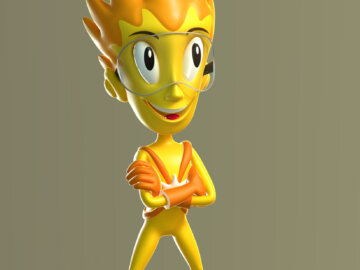 Hvězdík, 3D maskot vitaminových tablet pro děti