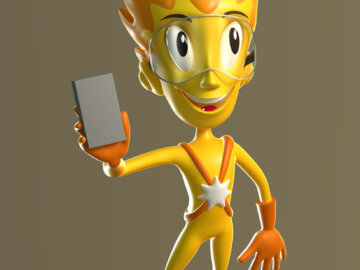 Hvězdík, 3D maskot vitaminových tablet pro děti