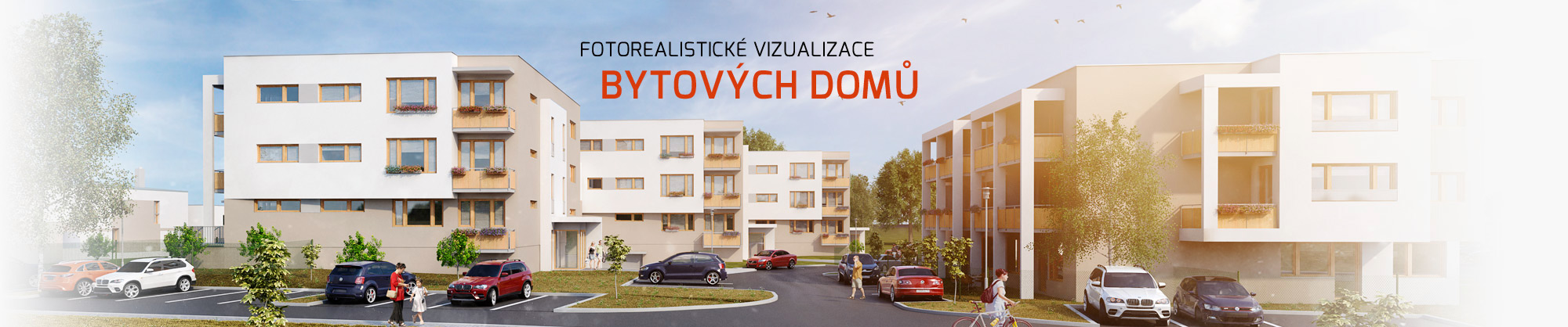 Fotorealistické 3D vizualizace bytových domů