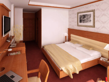 3D vizualizace interiéru hotelu RRC