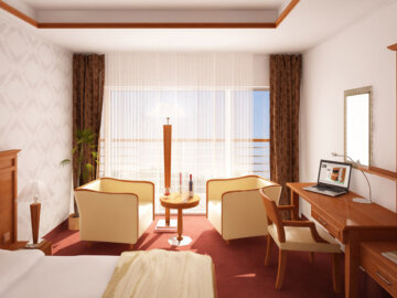 3D vizualizace interiéru hotelu RRC