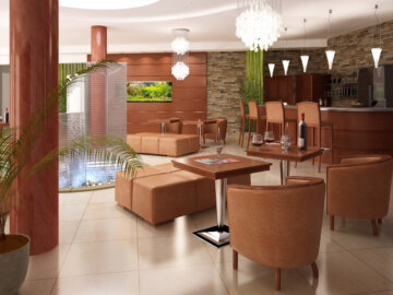 3D vizualizace interiéru hotelu RRC