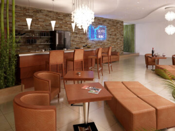 3D vizualizace interiéru hotelu RRC