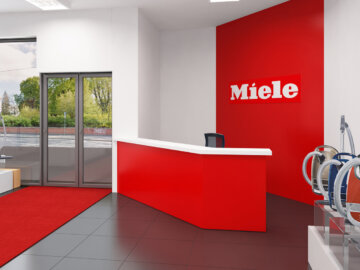 3D vizualizace interiéru prodejny Miele Olomouc