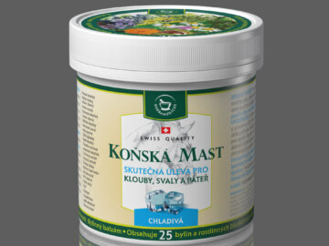 Vizualizace produktové řady Herbamedicus (Koňská mast, Dermorevital, Celulitis)